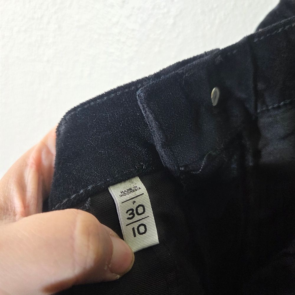 Loft Women's Classic Black Velvet Dress Pants Size 30/10/Medium - Picture 9 of 11